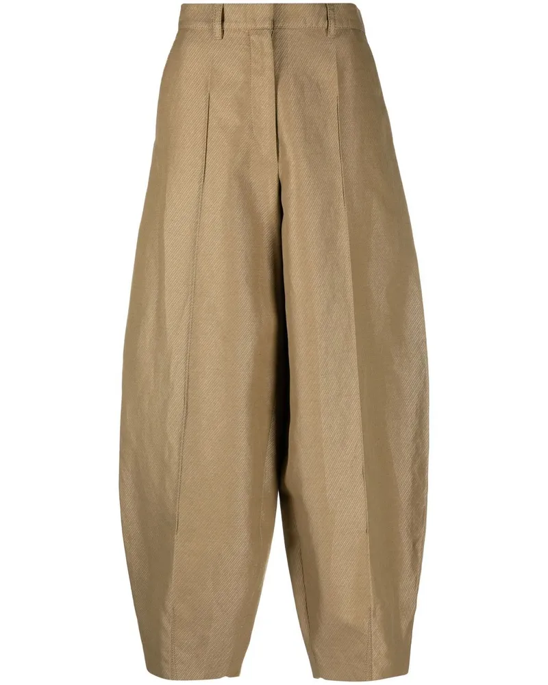 Stella McCartney Hose mit weitem Bein - Nude Nude