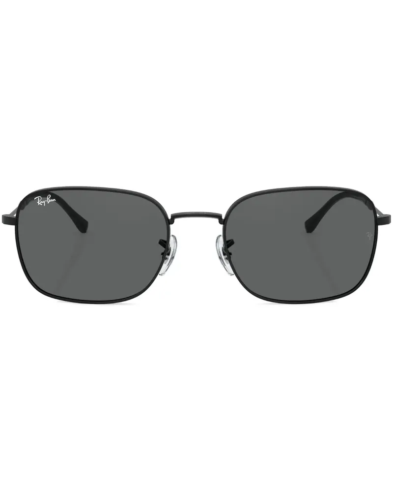 Ray Ban Sonnenbrille mit eckigem Gestell - Schwarz Schwarz