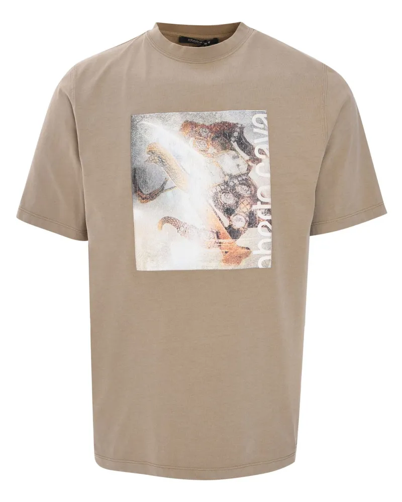 Roberto Cavalli T-Shirt aus Baumwolle - Braun Braun