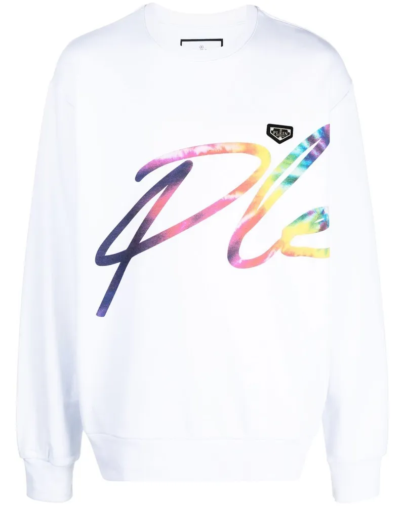 Philipp Plein Sweatshirt mit Signature-Print - Weiß Weiß