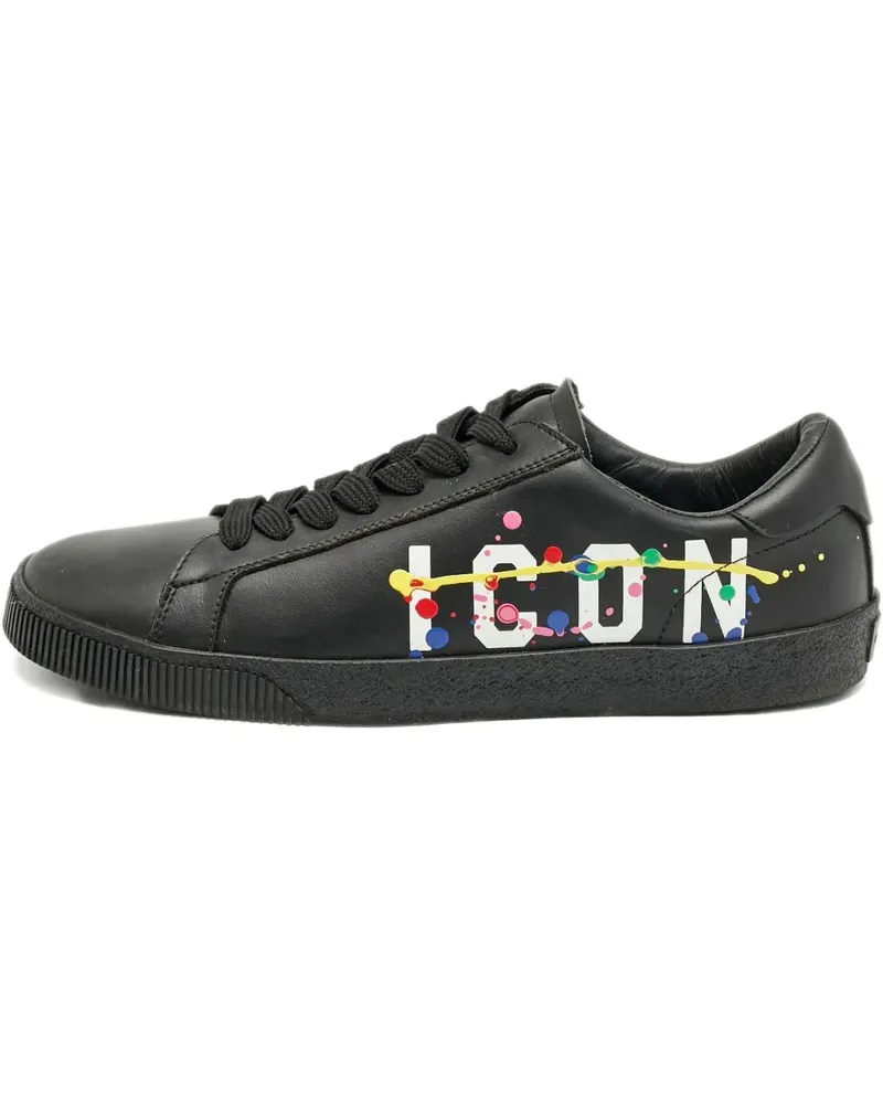 Dsquared2 Sneakers mit Logo-Print - Schwarz Schwarz