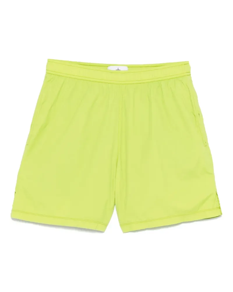 Stone Island Badeshorts mit Kompass-Stickerei - Grün Grün