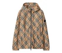 Leichte Jacke mit Check - Nude