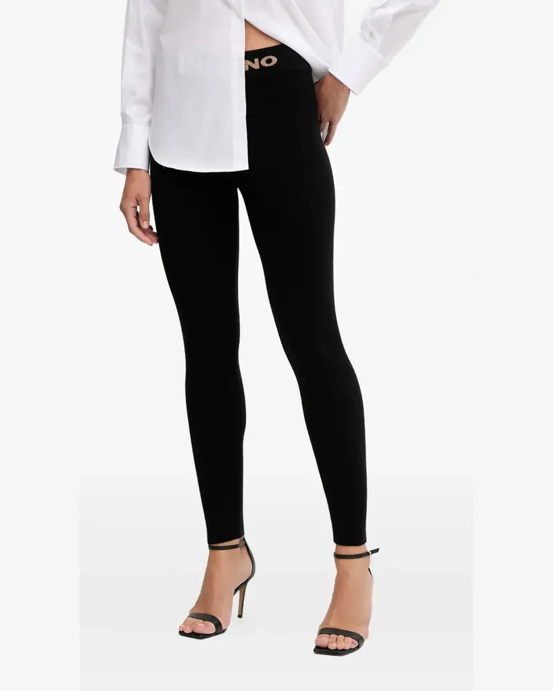Ermanno Scervino logo-waistband leggings - Schwarz Schwarz