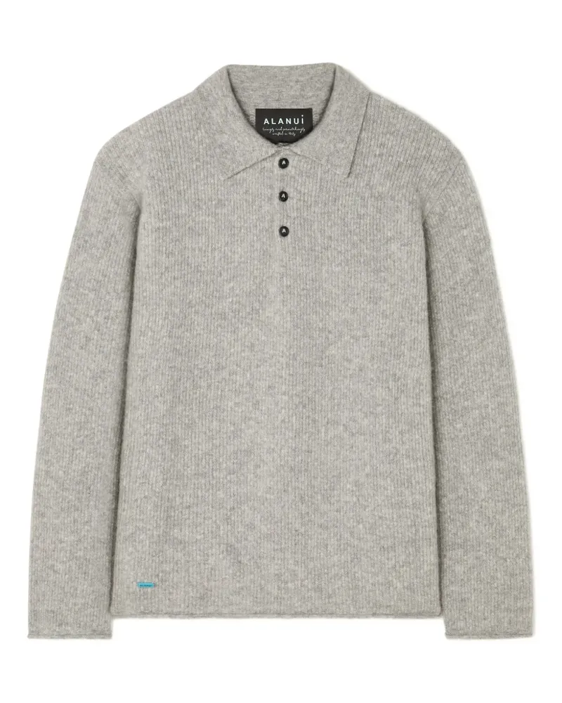 Alanui Poloshirt aus Kaschmitgemisch - Grau Grau