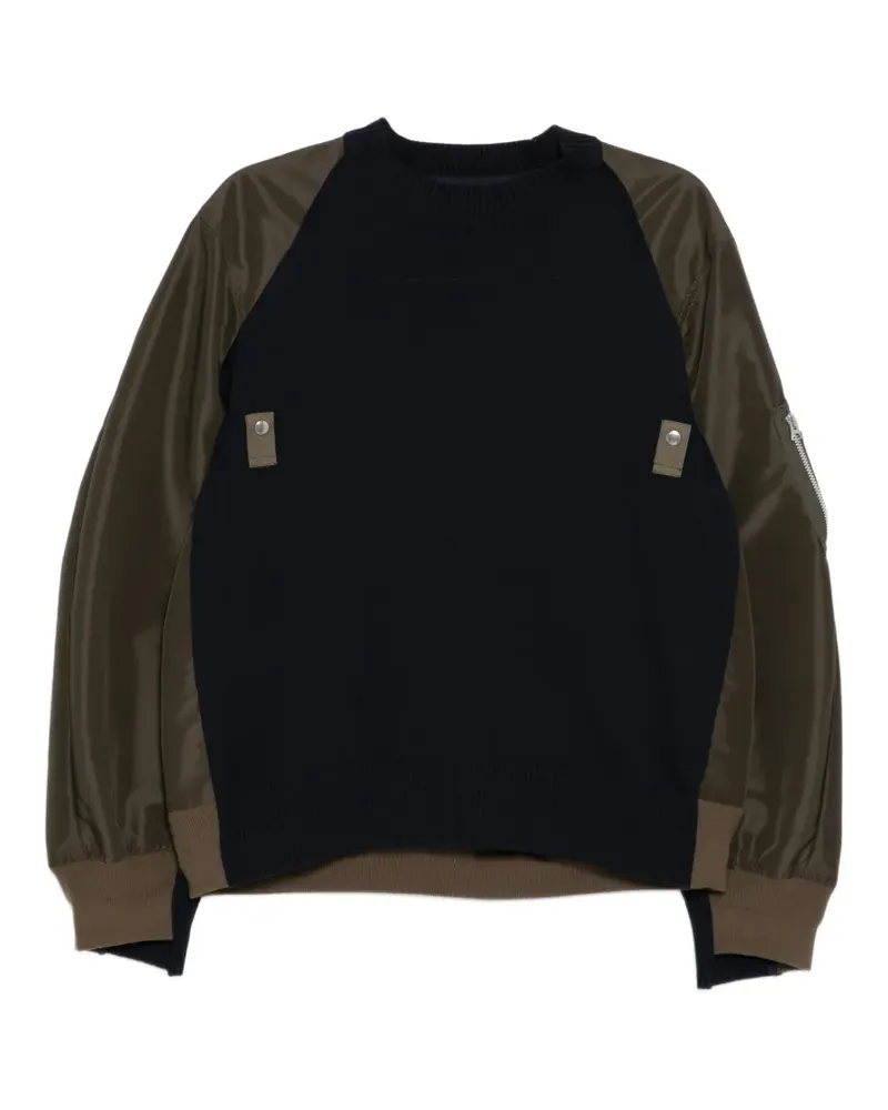 Sacai Sponge sweatshirt - Schwarz Schwarz