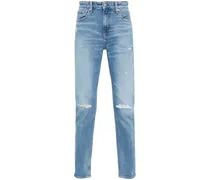 Tapered-Jeans im Distressed-Look - Blau