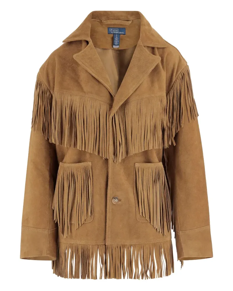 Ralph Lauren Wildlederjacke mit Fransen - Braun Braun