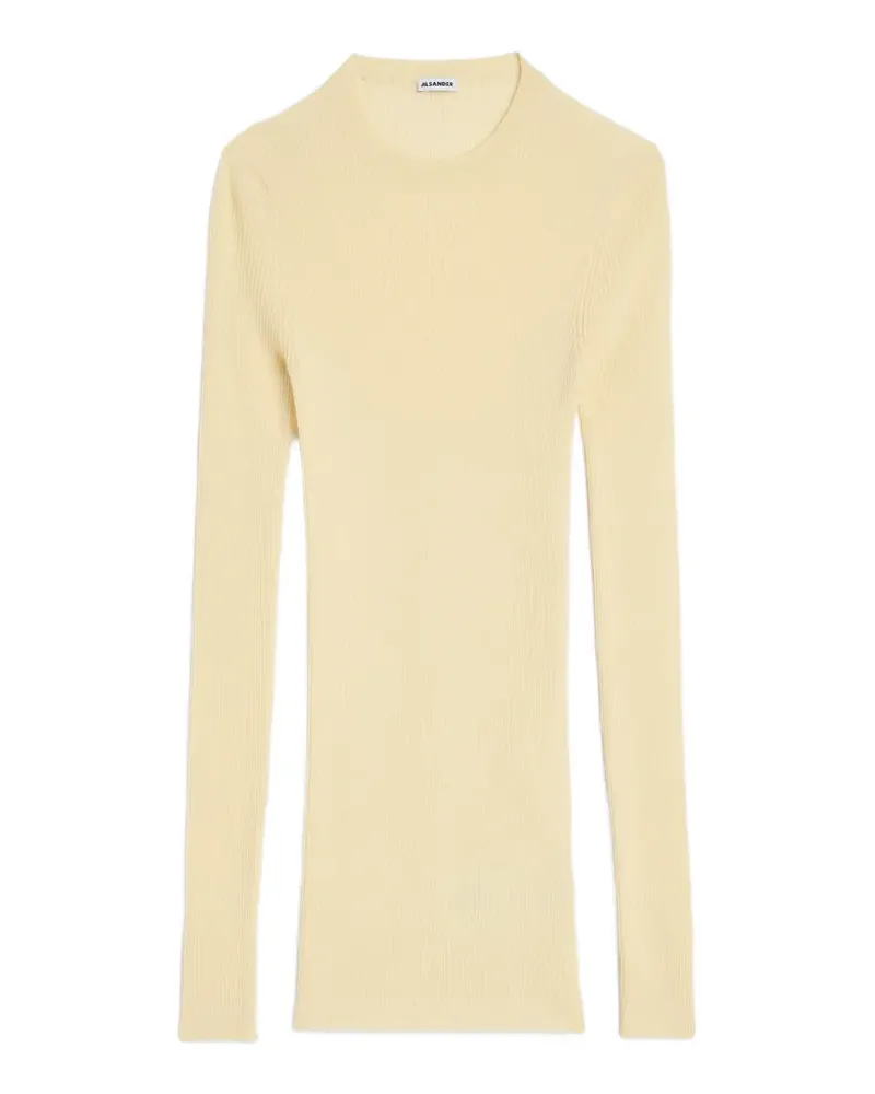 Jil Sander Geripptes Sweatshirt - Gelb Gelb