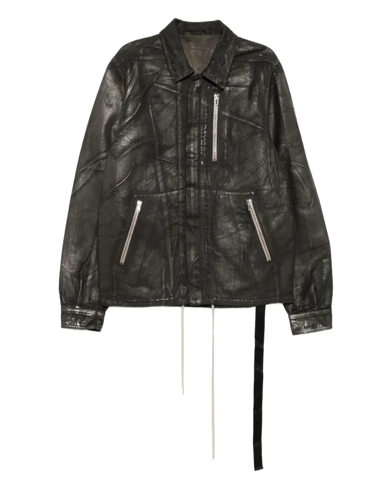 DRKSHDW by Rick Owens Jacke mit Tragefalten-Print - Schwarz Schwarz