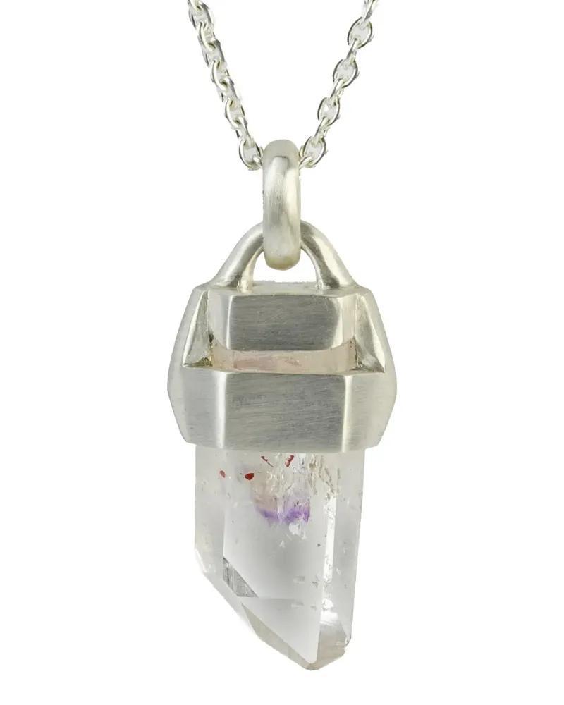 Parts Of Four Talisman amethyst necklace - Silber Silber