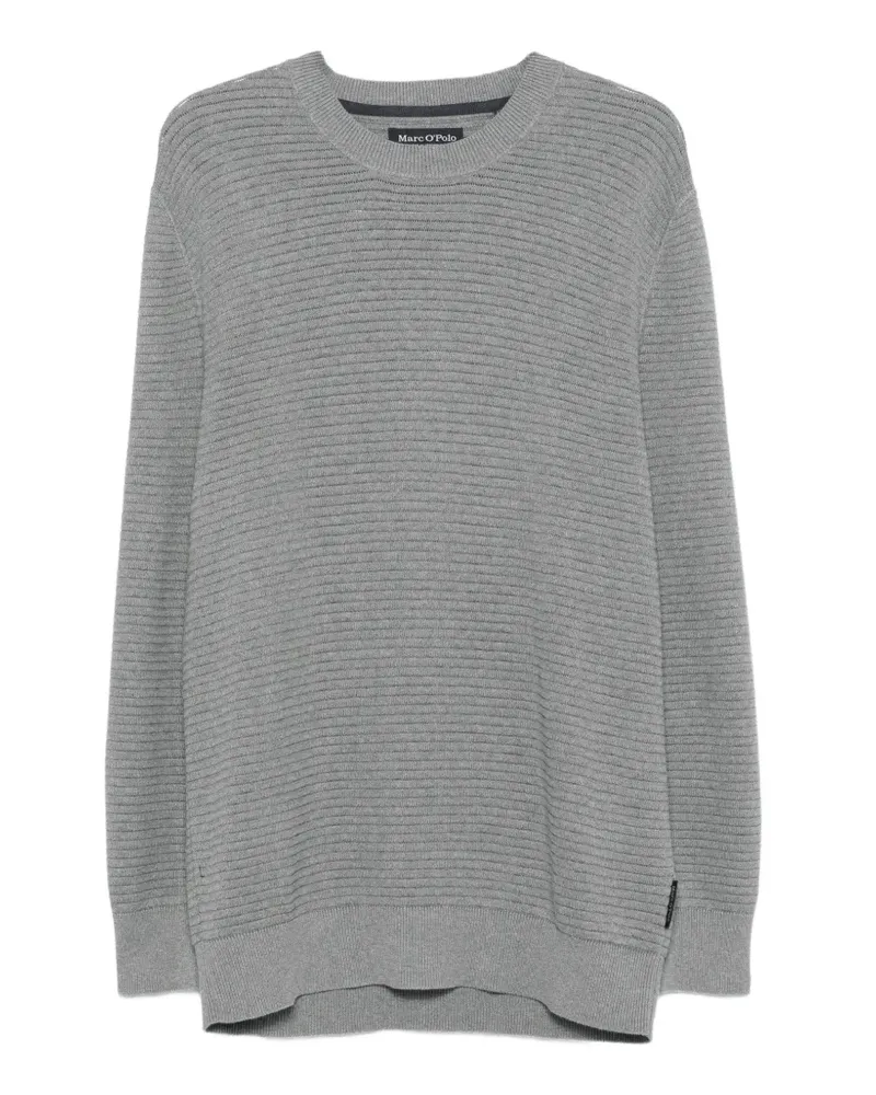 Marc O'Polo Strukturierter Strickpullover - Grau Grau