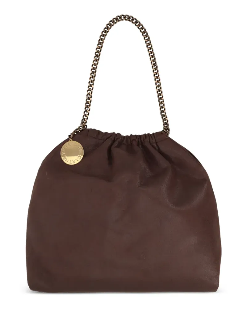 Stella McCartney Tote Bag mit Logo-Anhänger - Braun Braun