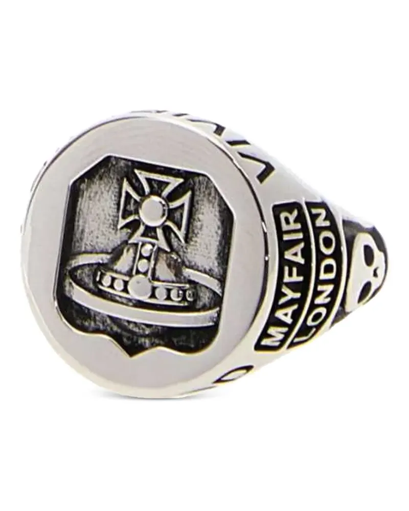 Vivienne Westwood Lancelot Chevalier Orb Ring - Silber Silber