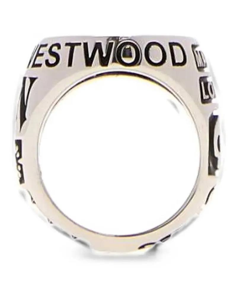 Vivienne Westwood Lancelot Chevalier Orb ring - Silber Silber