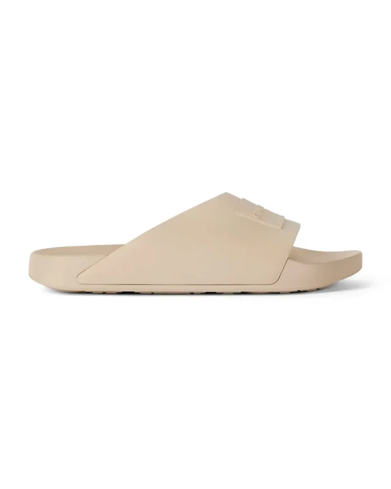 Givenchy Label logo-patch slides - Nude Nude