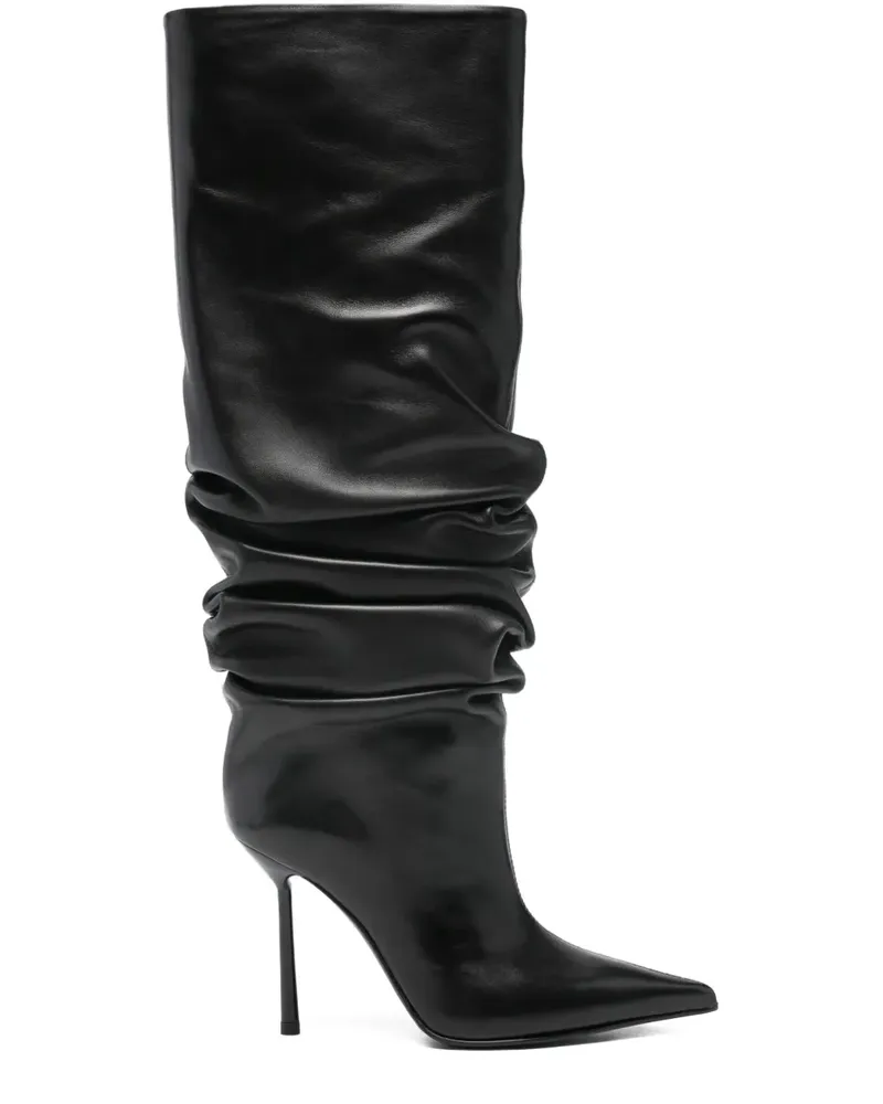 Le Silla Eva Stiefel 100mm - Schwarz Schwarz