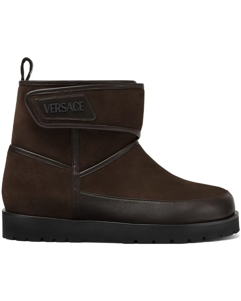 Versace Bastion Stiefel aus Wildleder - Braun Braun