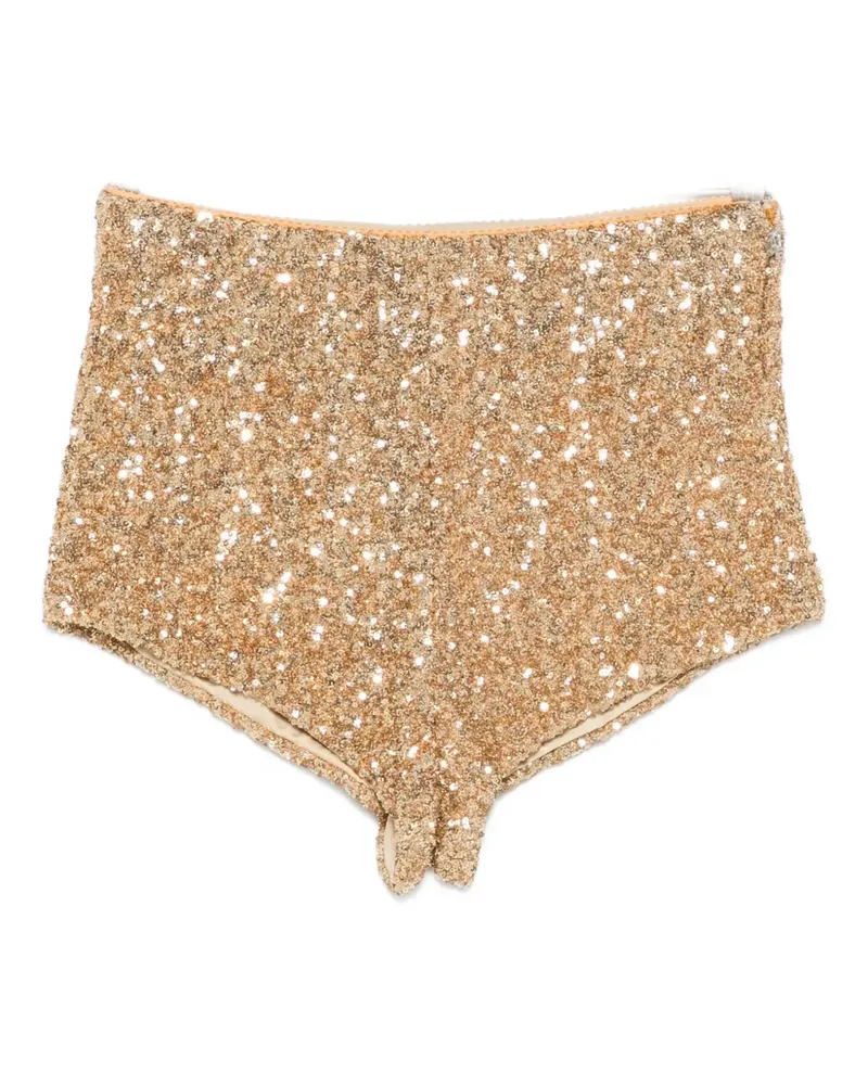Aniye By Minishorts mit Pailletten - Gelb Gelb