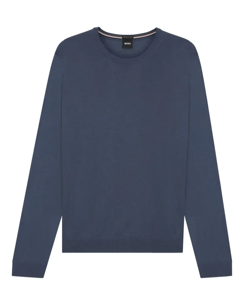 HUGO BOSS Pullover mit rundem Ausschnitt - Blau Blau