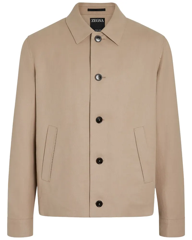 Ermenegildo Zegna Oasi Lino Jacke - Nude Nude
