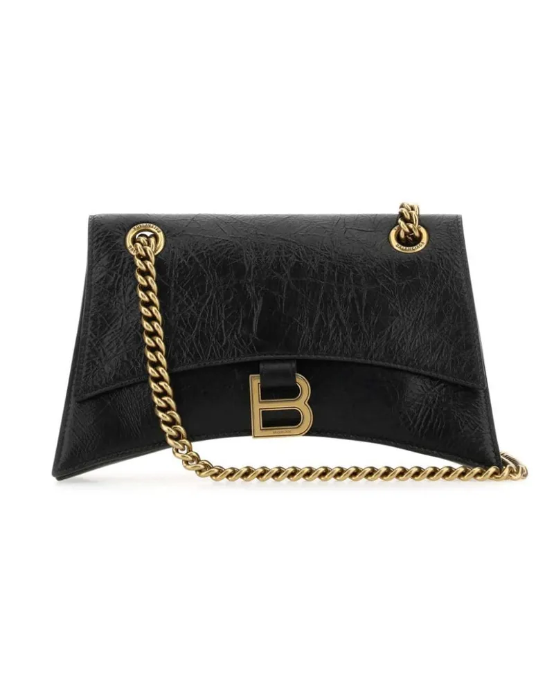 Balenciaga Crush Schultertasche - Schwarz Schwarz