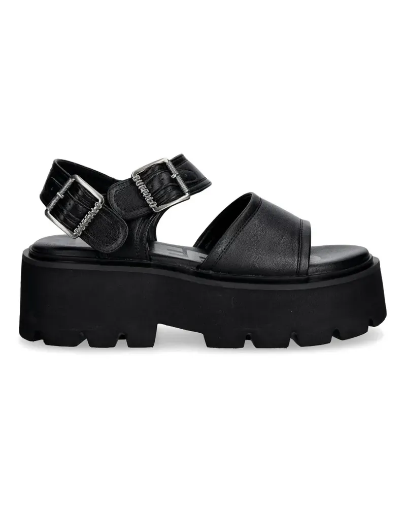 Buffalo Sandalen mit Schnalle - Schwarz Schwarz