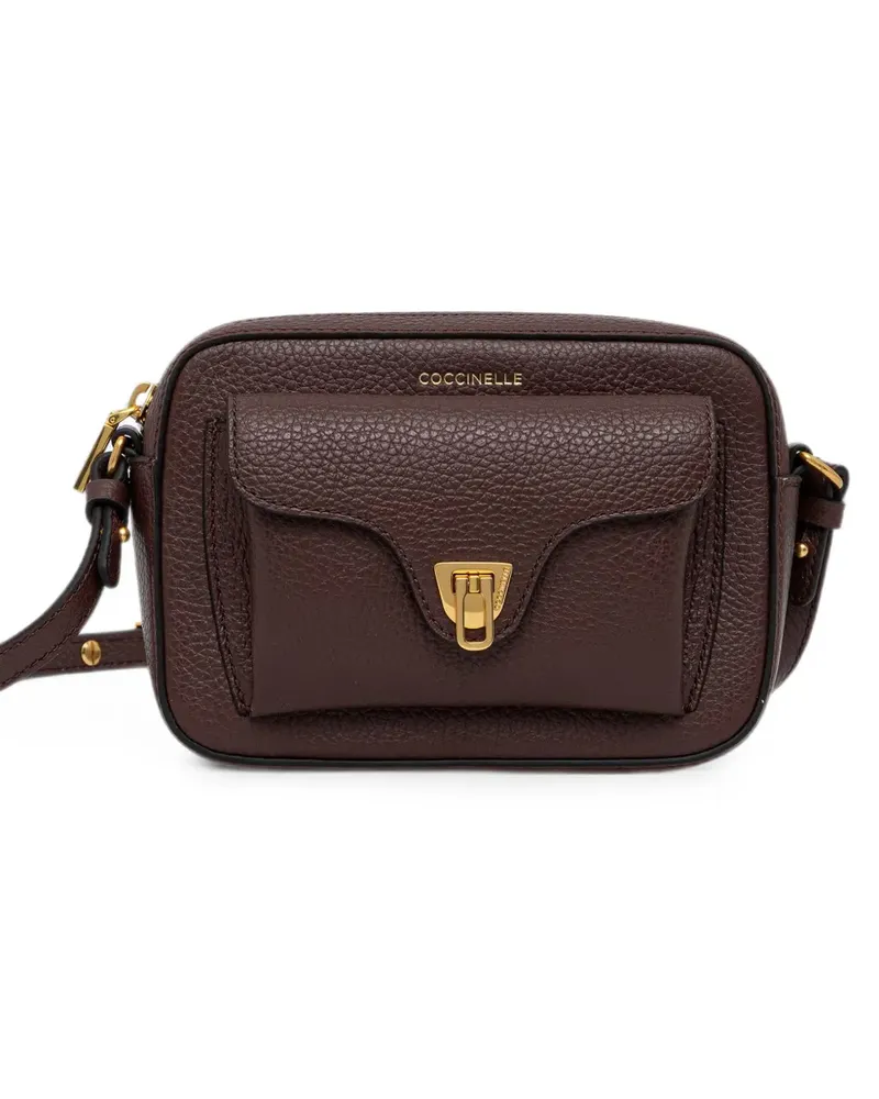 Coccinelle pebbled leather crossbody bag - Braun Braun