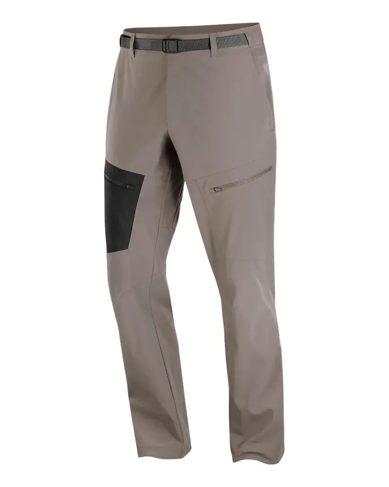 Salomon panelled buckled-belt trousers - Grau Grau