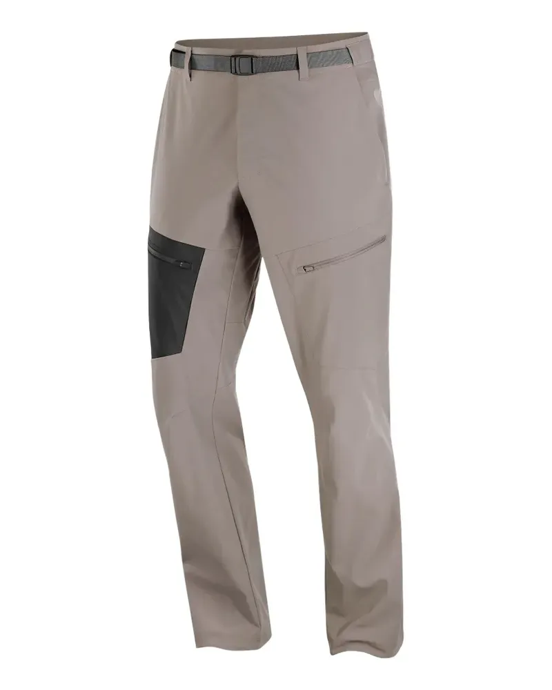 Salomon panelled buckled-belt trousers - Grau Grau