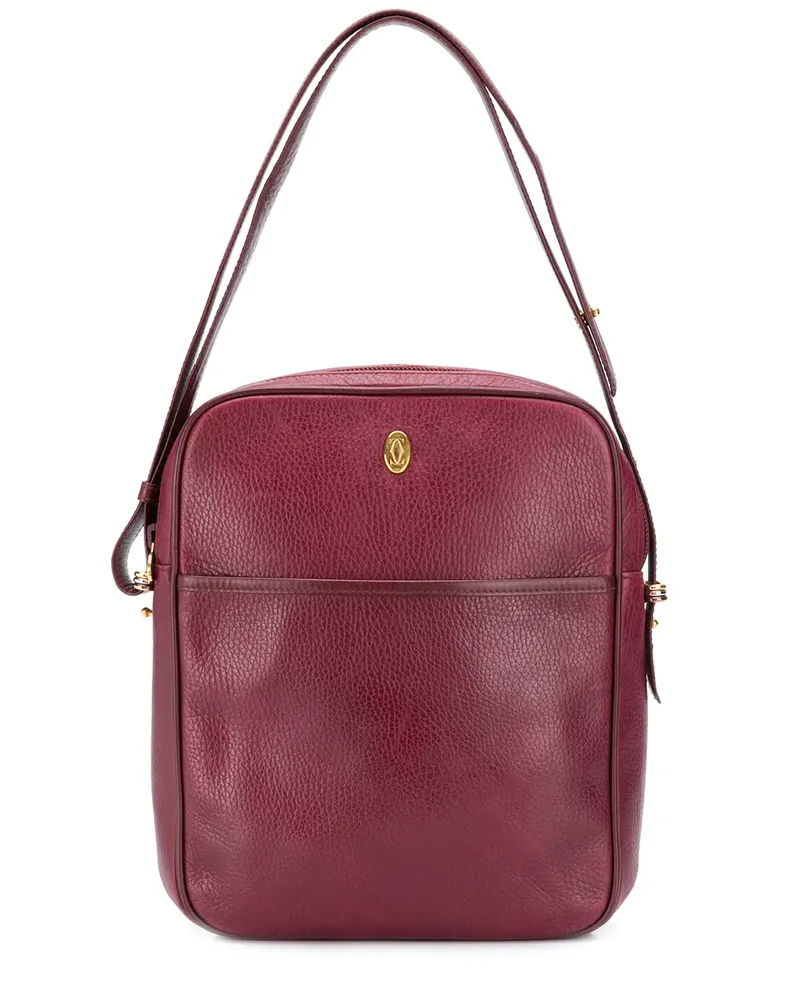 Cartier Schultertasche mit Logo-Schild - Violett Violett