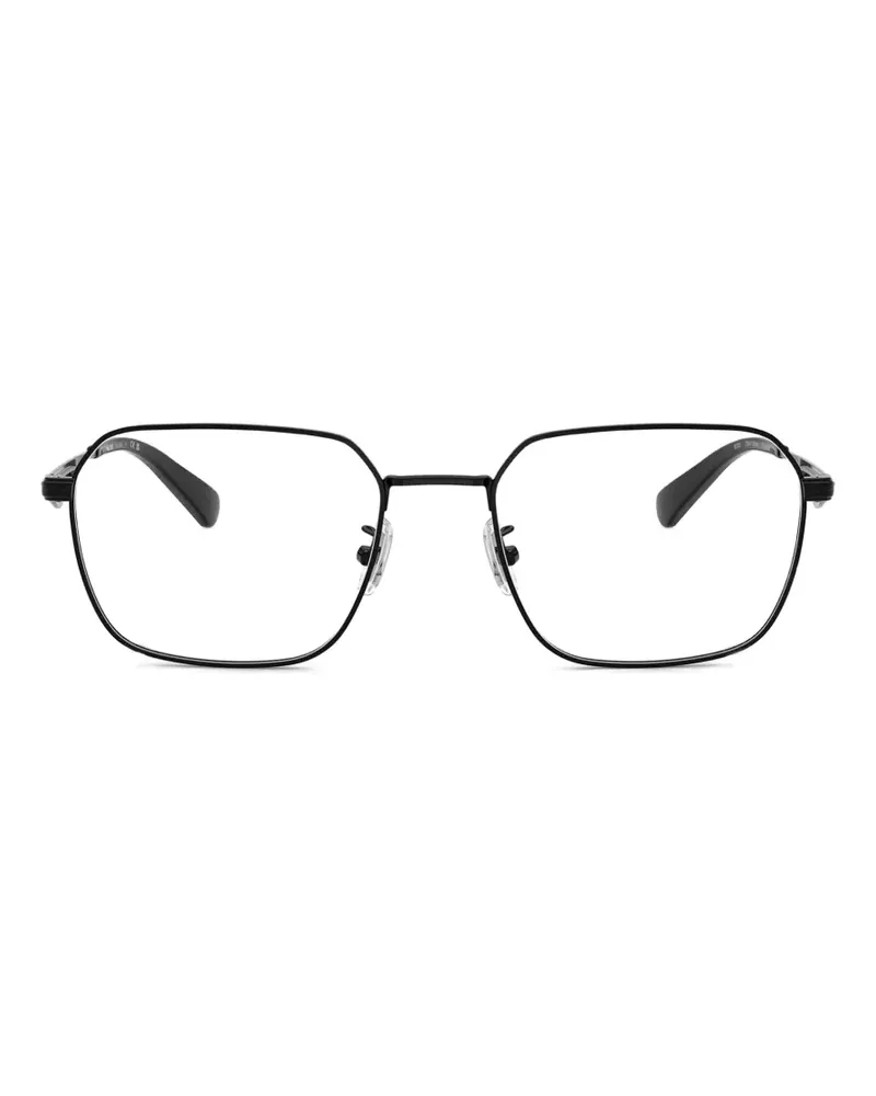 Coach Brille mit geometrischem Gestell - Schwarz Schwarz