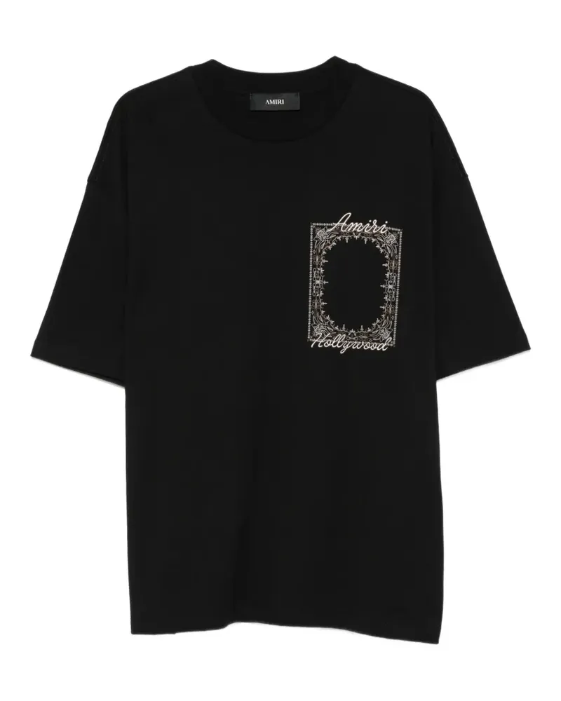Amiri T-Shirt mit Logo-Print - Schwarz Schwarz