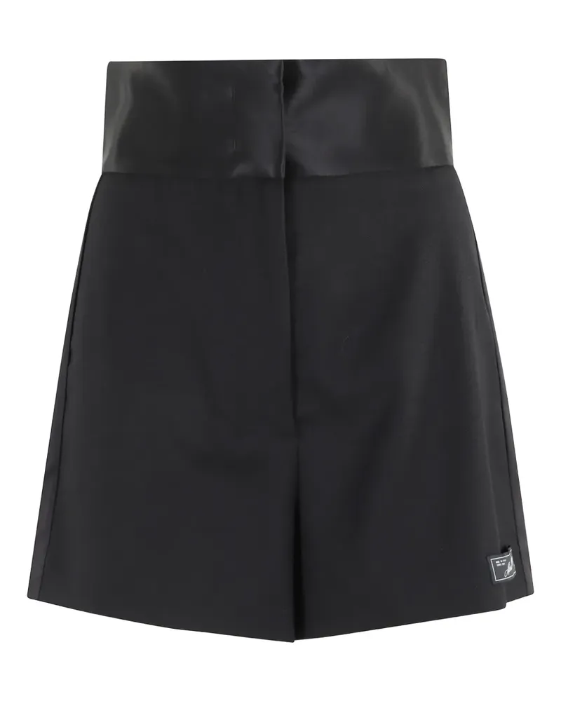 Erika Cavallini wool blend shorts - Schwarz Schwarz