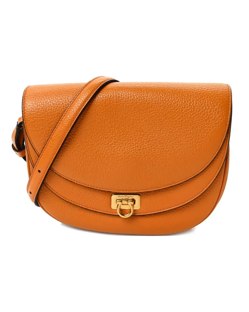 Ferragamo Schultertasche mit Klappe - Braun Braun