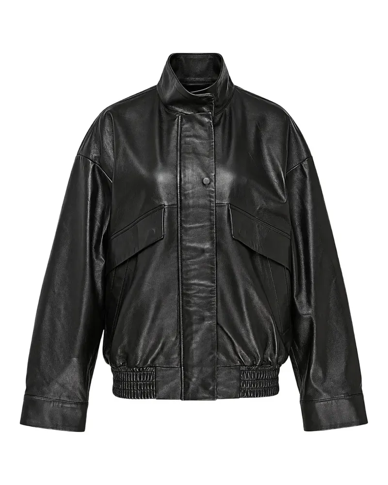 Musée leather bomber jacket - Schwarz Schwarz