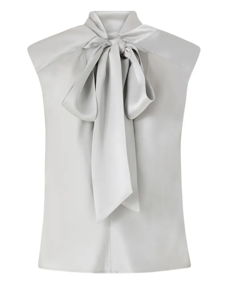 Pinko tie-detail sleeveless blouse - Grau Grau