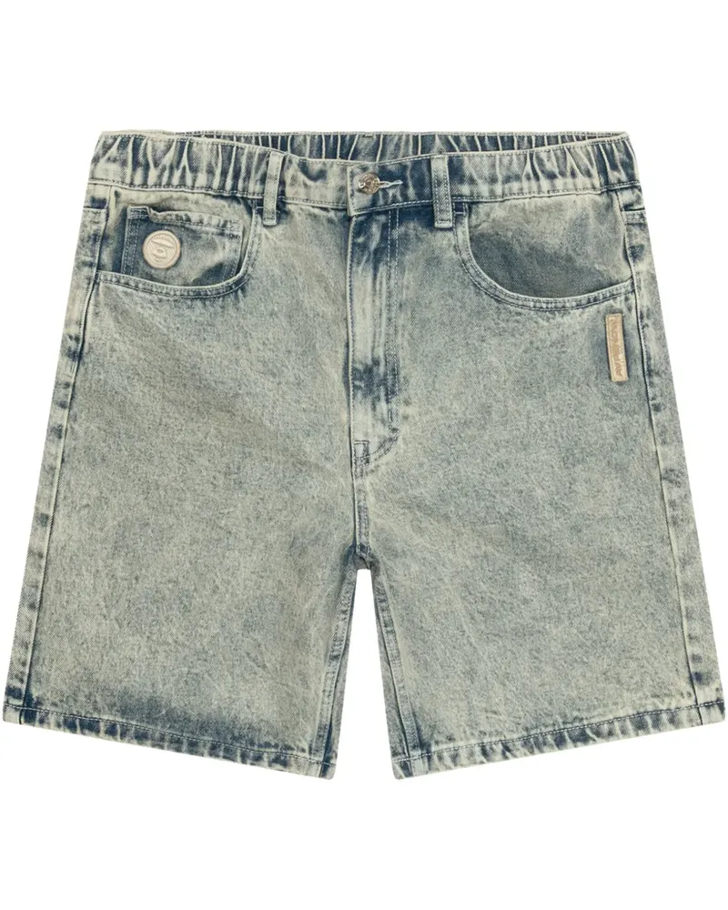 BAPE Shorts mit Logo-Patch - Blau Blau