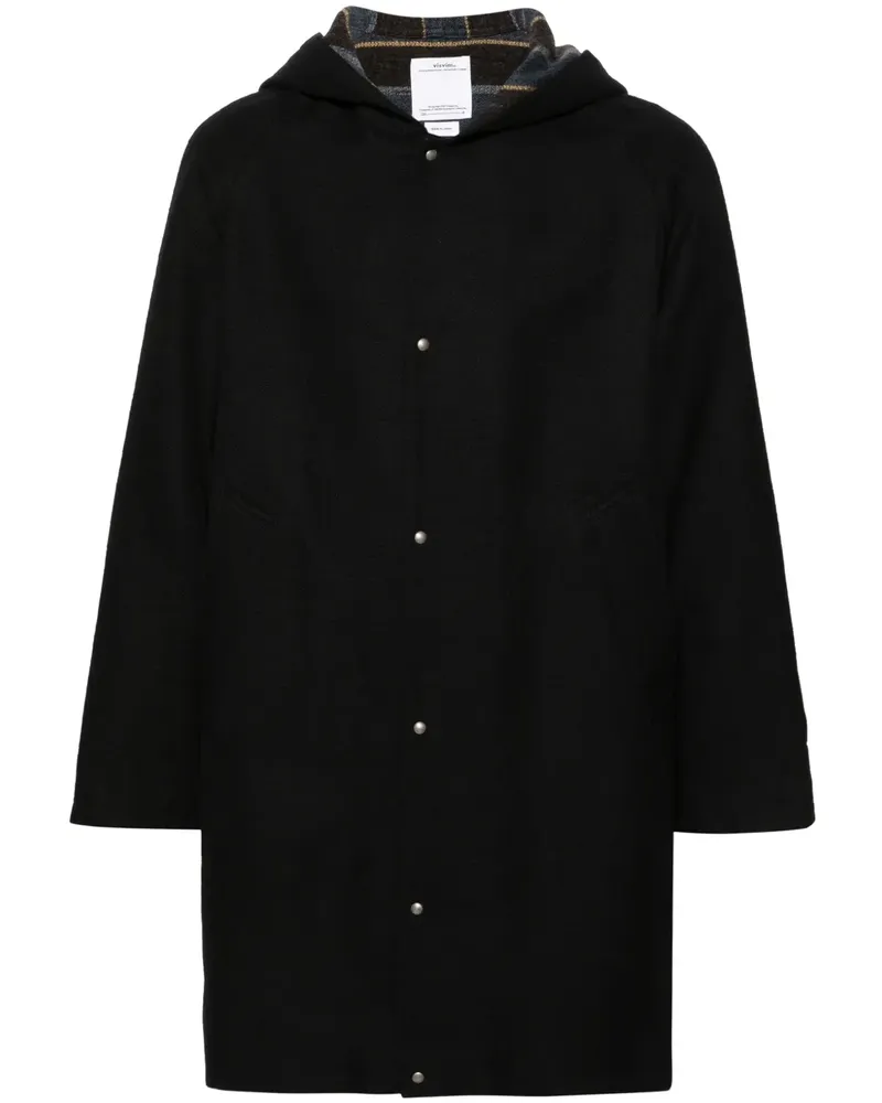 Visvim Connor Kapuzenmantel - Schwarz Schwarz
