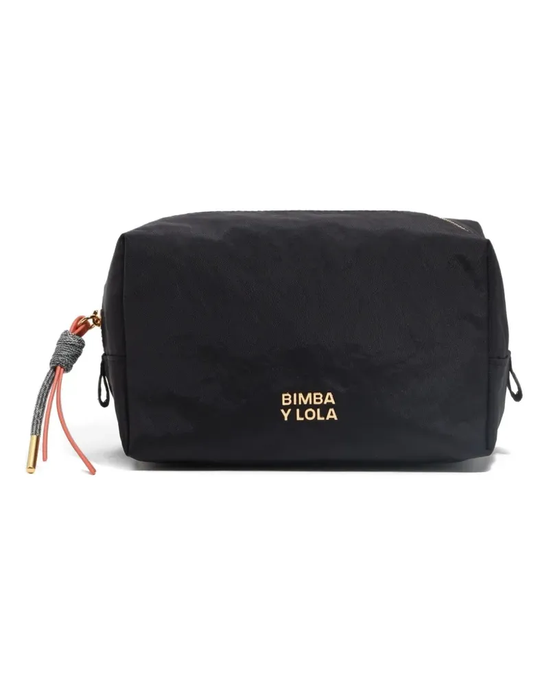BIMBA Y LOLA Kosmetiktasche mit Logo-Detail - Schwarz Schwarz