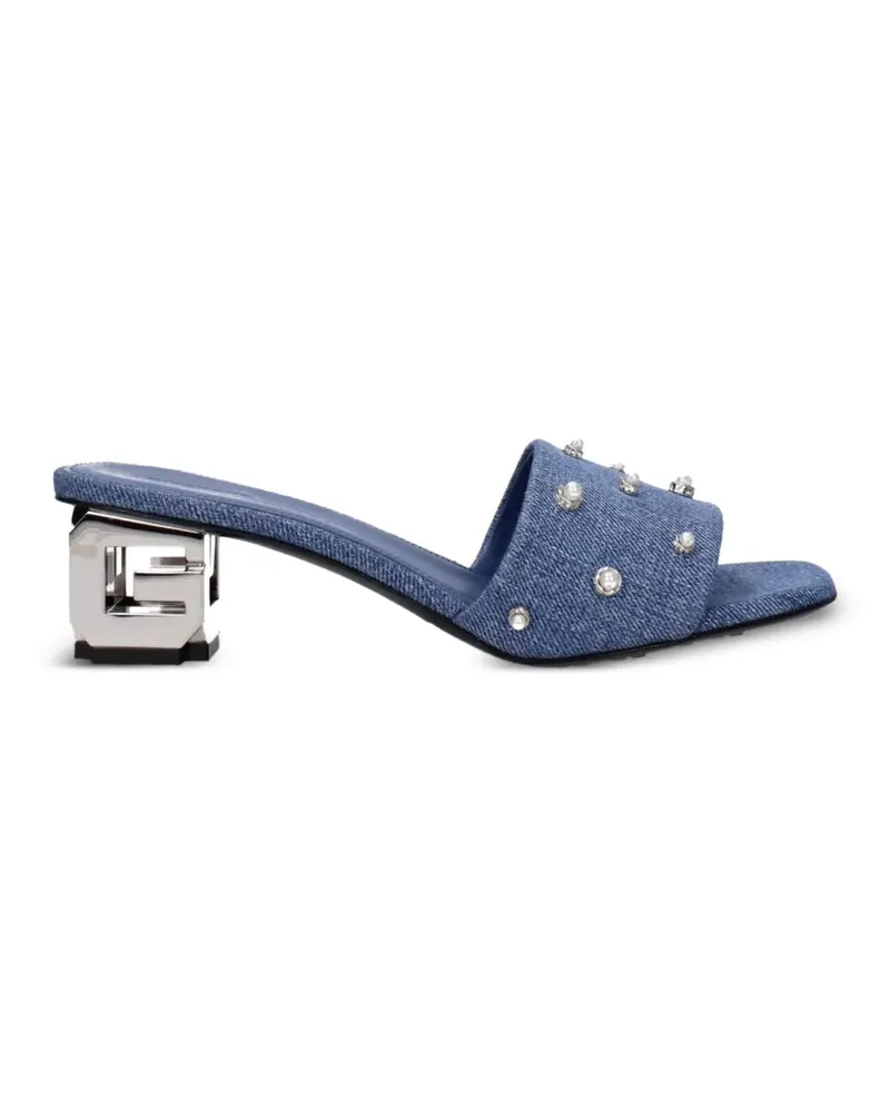 Givenchy G Cube stud-embellished heeled sandals - Blau Blau