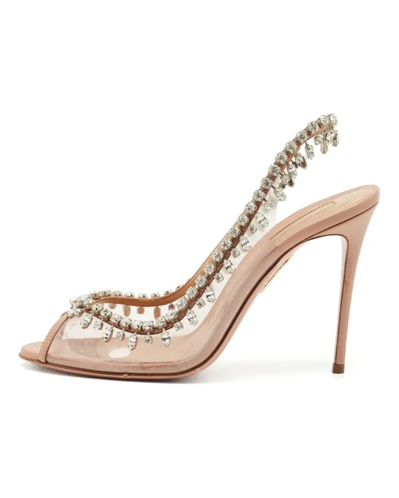 Aquazzura Temptation Sandalen 120mm - Weiß Weiß