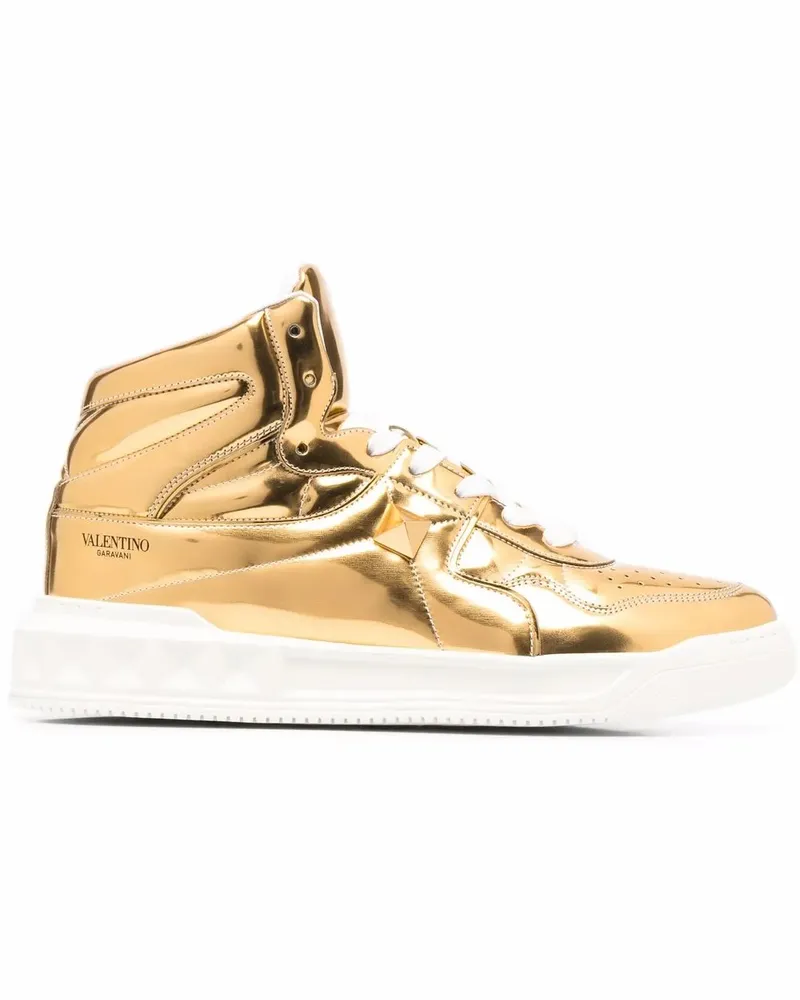 Valentino Garavani Sneakers im Metallic-Look - Gold Gold