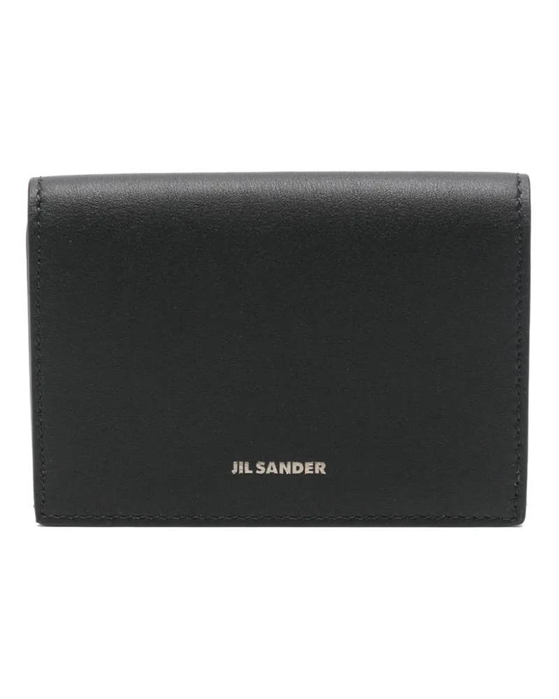 Jil Sander Kartenetui mit Logo-Stempel - Schwarz Schwarz