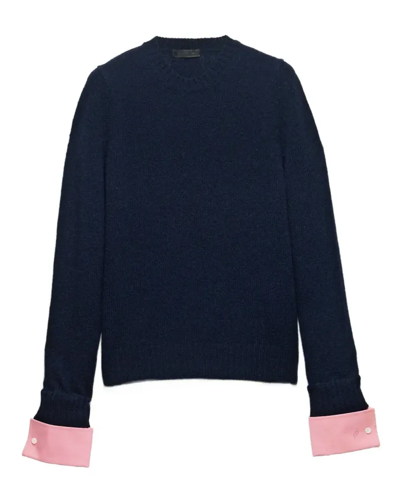 Prada Pullover mit Rundhalsausschnitt - Blau Blau