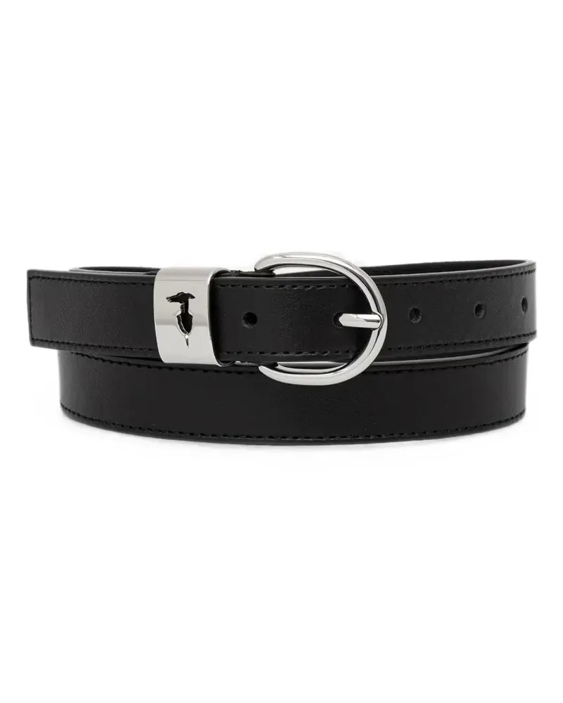 Trussardi Schnallengürtel aus Leder - Schwarz Schwarz