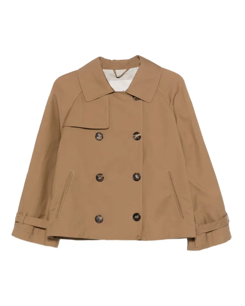 Max Mara double-breasted trench jacket - Braun Braun
