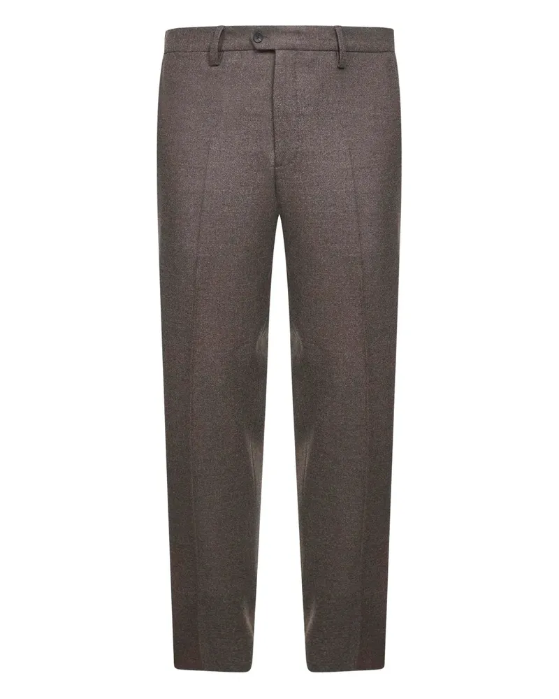 D4.0 pressed-crease trousers - Braun Braun