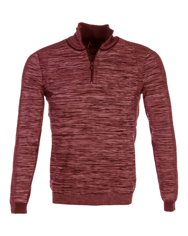 HUGO BOSS Zonard Pullover mit Reißverschluss - Rot Rot