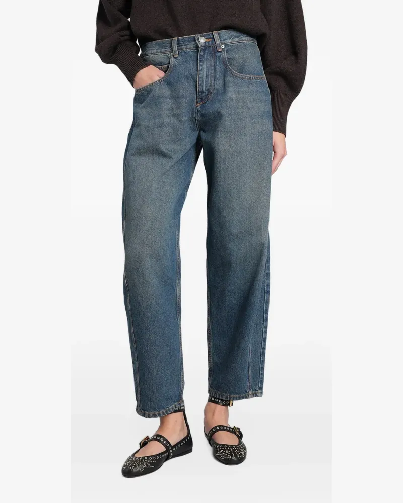 Isabel Marant Oriane Tapered-Jeans in Barrel-Silhouette - Blau Blau